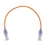 Monoprice Cat6A Ethernet Patch Cable - 1 Feet - Orange (10 Pack) Snagless RJ45 550Mhz UTP Pure Bare Copper Wire 10G 30AWG - SlimRun Series - 4 of 4