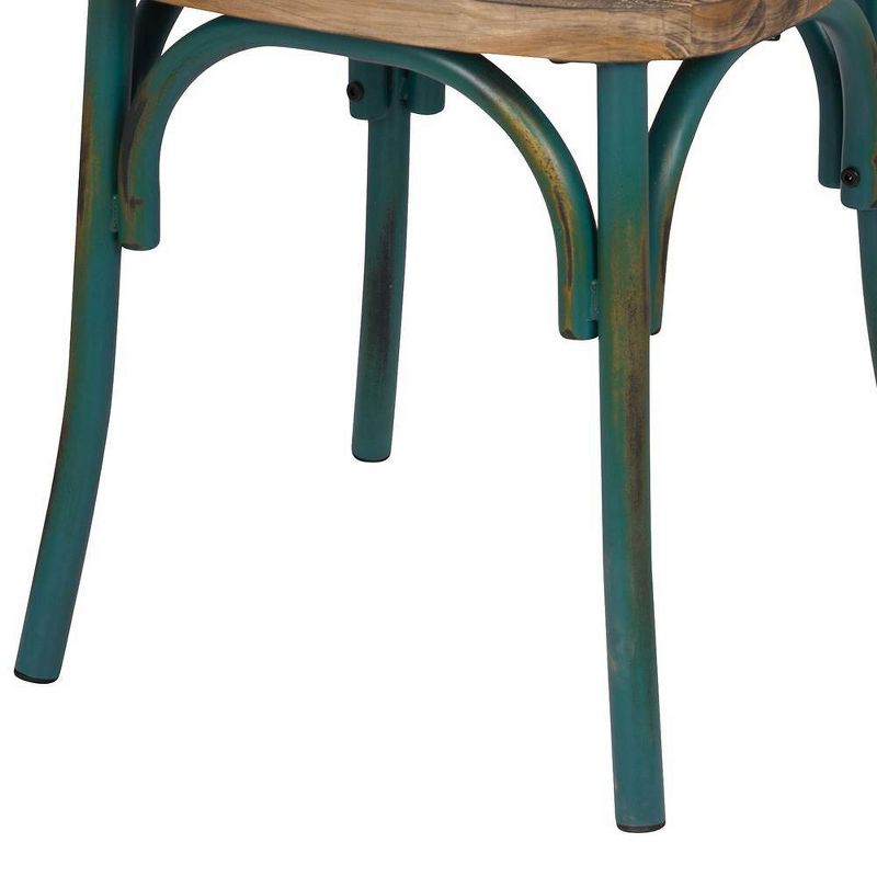 Zaire Side Dining Chair Antique Turquoise - Acme Furniture, 4 of 7