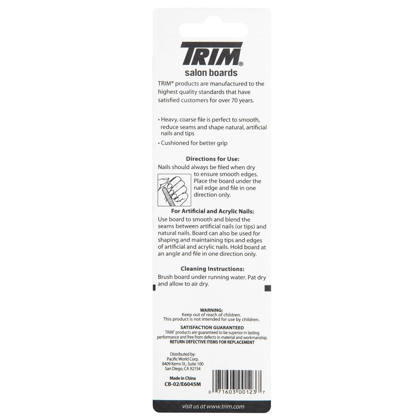 Пилки для ногтей Trim Heavy & Medium Duty, Black, 2 шт., цвет: Чёрный — фото 2