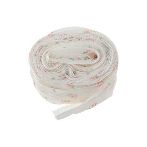 Unique Bargains Ribbon Floral Print Chiffon Polyester 359.84"x1.57" 1 Pc - 1 of 3