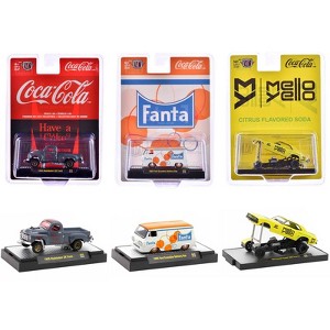 "Sodas" Set of 3 pieces Release 44 Limited Edition to 8250 pieces Worldwide 1/64 Diecast Model Cars by M2 Machines - 1 of 4