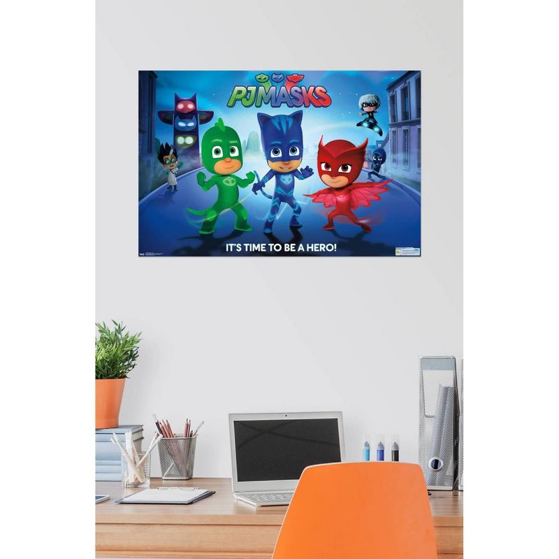 22&#34; x 34&#34; PJ Masks: Its Time To Be A Hero Premium Poster - Trends International, 4 of 5