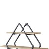 31" Brantley Decorative Bookshelf Oak & Sandy Black - Acme Furniture: Sturdy Metal Frame, Open Back Design - 2 of 4