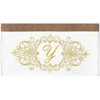 Linum Home Textiles 100% Turkish Cotton MONICA Gold Thread 2PC Embellished Bath Towel Set - 3 of 3