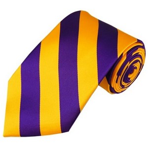 Men's 3.25 W And 58 L Inch With 0.75 Inch Stripe Width College Stripe Woven Necktie - 1 of 3