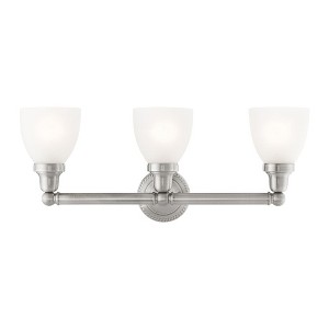Livex Lighting Classic 3 - Light Vanity in  Brushed Nickel - 1 of 1