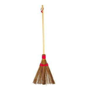 Ultimate Innovations 56" Wood Garden Broom Red - 1 of 4