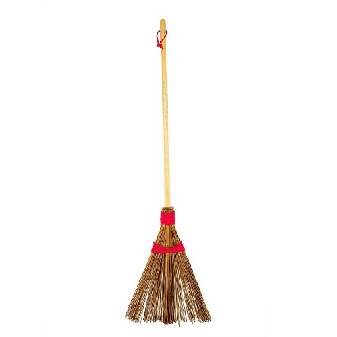 Ultimate Innovations 56" Wood Garden Broom Red - image 1 of 3