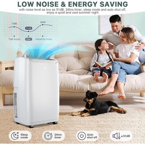 Acekool 12000 BTU Portable Air Conditioner, 3-in-1 Quiet AC with Dehumidifier & Fan, Remote, Timer, Cools Up to 700 Sq.Ft, Easy Setup - 1 of 4