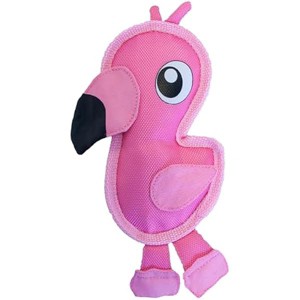 Outward Hound Fire Biterz Flamingo Plush Firehouse Material Interactive Dog Toy, Small - 1 of 1