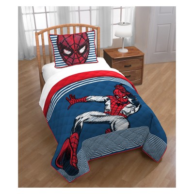 twin spiderman bed set