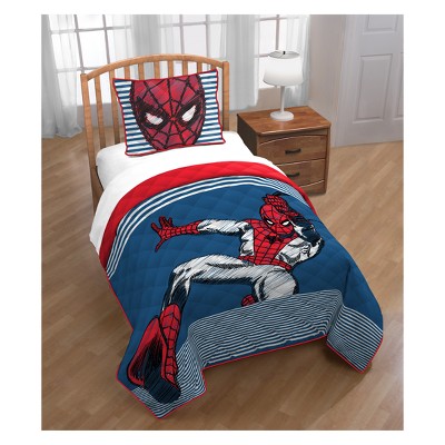 spiderman comforter set twin