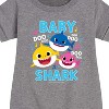 Girls' - Baby Shark - Baby Shark Family Doo Doo Doo Graphic Short Sleeve Fleece Dress - 2 of 4