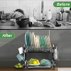 LunaLulinlk 2 Tier Dish Drainer Drying Rack Large Capacity Kitchen Storage Stainless Steel Holder,Washing Organizer - 2 of 4