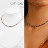 Colorful Tennis Necklace for Women 3mm Cubic Zirconia 18-20" Adjustable Length Stainless Steel by Ginger Lyne - 2 of 4