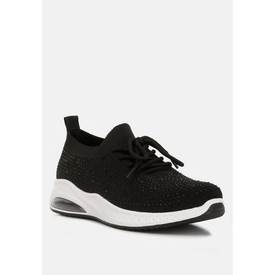Женские кроссовки London Rag Womens Elizha Stud Embellished Lace Up Sneakers 9 — фото 2
