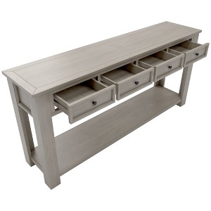 NicBex 63''Console Table with 4 Storage Drawers and Bottom Shelf Entryway Table Narrow Long Suitable for Entryway,Living Room - 1 of 4