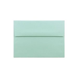 JAM Paper A7 Invitation Envelopes 5.25 x 7.25 Aqua Blue Bulk 250/Box (1523985H) - 1 of 2