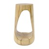 TUYOHW Concrete Patio End Table,Hollow Design Patio Side Table with Wood Texture for Garden,Poolside & Balcony - 4 of 4