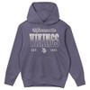 NFL Minnesota Vikings Girls' Washed Fleece Hooded Sweatshirt - 2 of 3