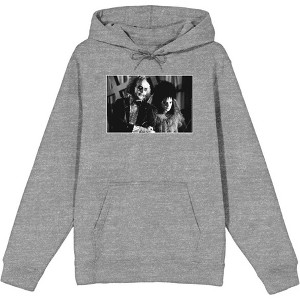 Beetlejuice Black & White Wedding Screenshot Adult Long Sleeve Hoodie - 1 of 2