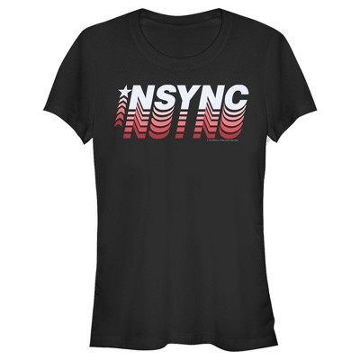 Juniors Womens NSYNC Retro Fade T-Shirt