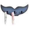 LunaLulinlk Whale Tail Wall Hook for Nursery, Nautical Ocean Wall Decor (Blue, 15.5 x 6.75 x 1 In) - 3 of 4