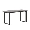 Emma and Oliver 60x24 Dining or Gaming Table with Double Sided Laminate Table Top and Heavy Duty U-Frame Steel Base - 2 of 4
