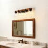GDFStudio Soren Modern Wooden Wall Lights with Glass Shade and Metal Base - 2 of 4