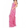 Women's Pleated Sleeveless Wide Leg Jumpsuit - VERY J L - 3 of 4