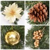 6 FT Pre-Lit Artificial Christmas Garland, Winter Wreaths with Pine Cones & 20 LED Lights for Home Front Mantle Door Garden Decor - 4 of 4
