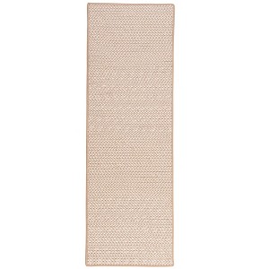 Colonial Mills Outdoor Houndstooth Tweed Braided Runner, Cuban Sand 2'x12', Rectangle Shape - 1 of 2