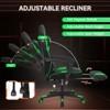ELECWISH Gaming Chair with Footrest, Lumbar Support, Breathable Computer Chair with Pocket Spring Cushion, Chairs for Adults - 4 of 4