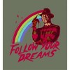 A Nightmare On Elm Street Follow Your Dreams Adult Long Sleeve Hoodie - 2 of 2