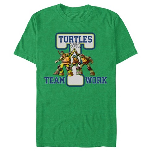 TMNT Comic Origins Crosshatched Art Crew Neck Long Sleeve Athletic Heather  Adult Tee-XXL