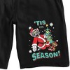 Tom & Jerry 'Tis the Season Christmas Men's Black Sleep Pajama Shorts - 2 of 3