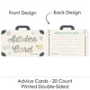 Big Dot of Happiness World Awaits - Suitcase Wish Card Travel Themed Party Activities - Shaped Advice Cards Game - Set of 20 - 3 of 4