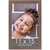 PosterPalooza | Shabby Chic Brown Picture Frame - UV Acrylic, Foam Board Backing, Hanging Hardware - 2 of 4