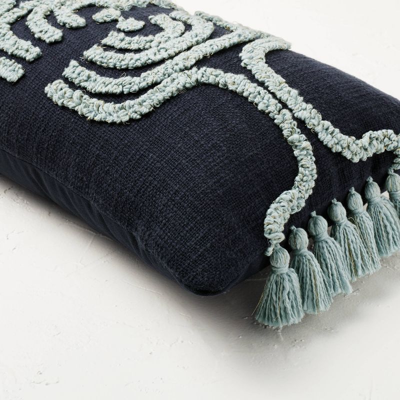 Tufted and Embroidered Menorah Hanukkah Lumbar Pillow - Opalhouse&#8482; designed with Jungalow&#8482;, 4 of 5