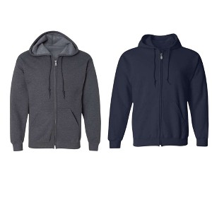 EG PRO 2 Pack Men Hoodies Heavy Blend Hooded Sweatshirt with Pockets - 1 of 4