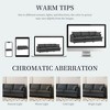 SKRAN 94*35" 3 Seater Chenille Cloud Couch,Wide Seat with Throw Pillows,Upholstered Indoor Furniture for Living Room,Bedroom,Apartment - 4 of 4