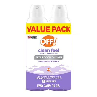 OFF! Clean Feel Mosquito Repellent Bug Spray 20% Picaridin - 2ct/5oz each
