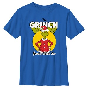 Boy's Dr. Seuss Christmas Grinch You're a Mean One T-Shirt - 1 of 4