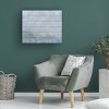 Trademark Fine Art Line and Brush Big Brush Blue Hillside Wood Slat Art - 4 of 4