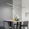 LOVMOR Pendant Lighting Fixture in Silver Integrated LED - 2 of 4