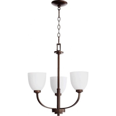 Quorum Lighting Reyes 3-Light Chandelier, Oiled Bronze, 3 Lights, AGB