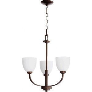 Quorum Lighting Reyes 3-Light Chandelier, Oiled Bronze, 3 Lights, AGB - 1 of 1