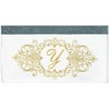 Linum Home Textiles 100% Turkish Cotton MONICA Gold Thread 2PC Embellished Bath Towel Set - 3 of 3