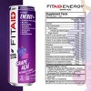 FITAID ENERGY Grape Acai, 200mg Natural Caffeine plus BCAAs, Quercetin, Electrolytes, Omega-3s, only 15 Calories 12 Fl Oz (Pack of 24) - 3 of 4