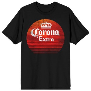 Corona Extra Red Circle Mens Black T-Shirt - 1 of 2
